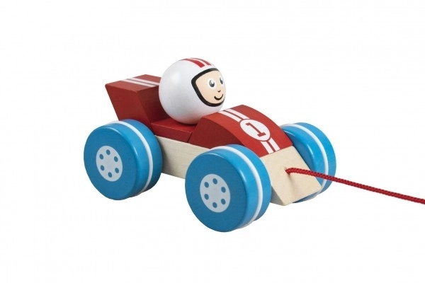 Houten raceauto Detoa
