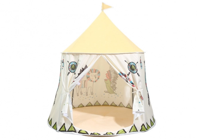Indiaanse tent voor kinderen Beige 125 cm