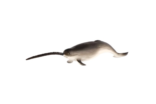 Narwal eenhoorn speelgoed plastic 20cm in zak