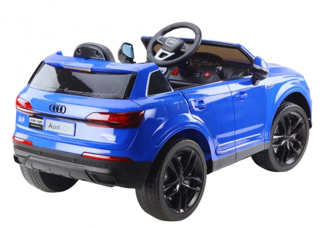 Batterijauto Audi Q7 blauw gelakt