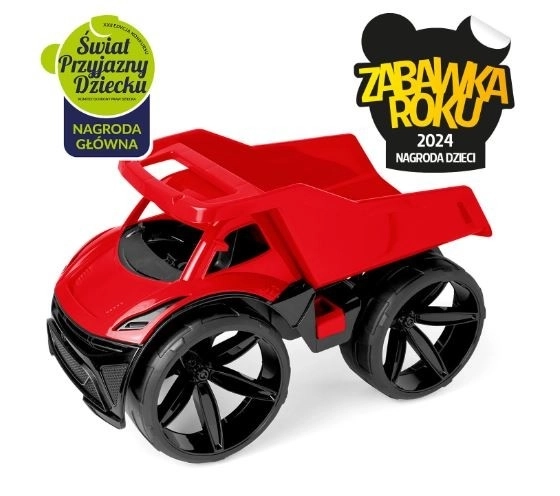 Maximus rode kiepwagen