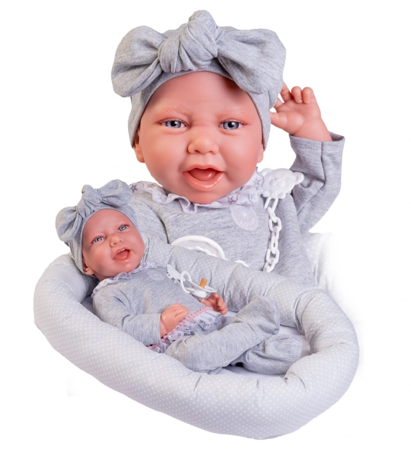 Antonio Juan 33228 CARLA - realistische pop baby met zacht stoffen lichaam - 42 cm