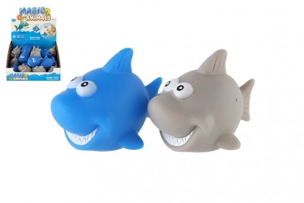 Schattig haaitje verlicht in het water plastic 6cm op batterijen mogelijkheid twee kleuren