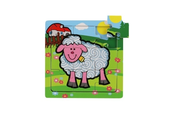 Mini puzzel Mijn eerste dieren - 9 stukjes