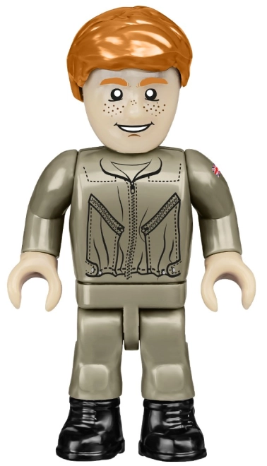 Pilotenfiguur en militaire uitstraling