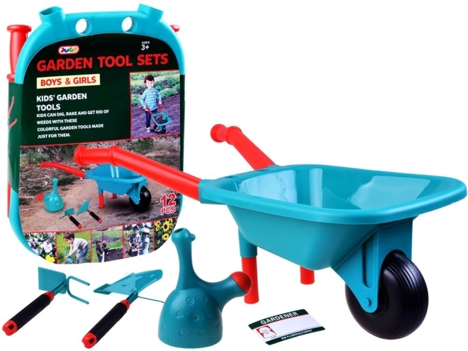 Kinder-tuinierset met kruiwagen
