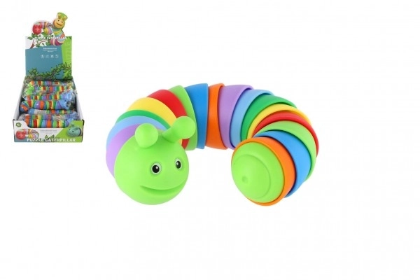Antistress flexibele rups 17cm