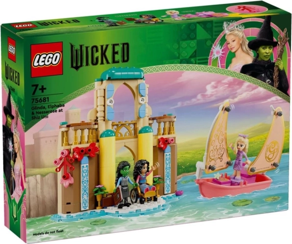 LEGO Wicked Glinda, Elphaba en Nessarose op de Shiz University bouwset