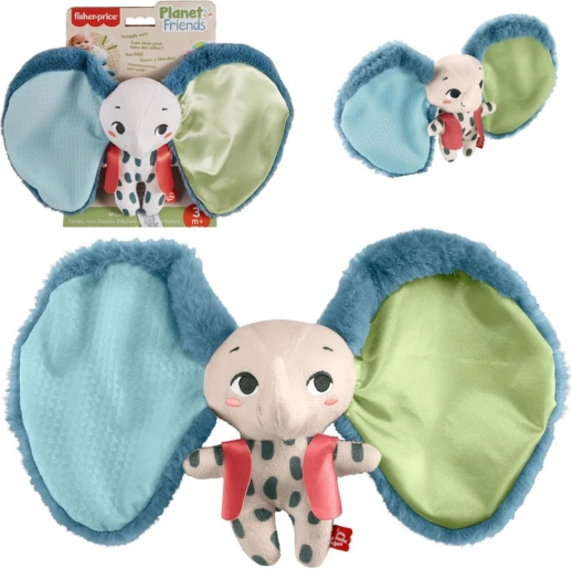 Fisher‑Price sensorische knuffeldoekje olifantje Planet Friends