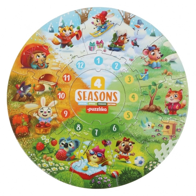 Puzzlika Vier Seizoenen educatieve puzzel voor kinderen