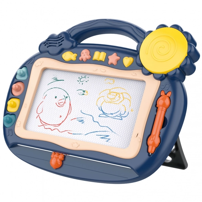 Woopie Magische tekentafel blauw met stempels