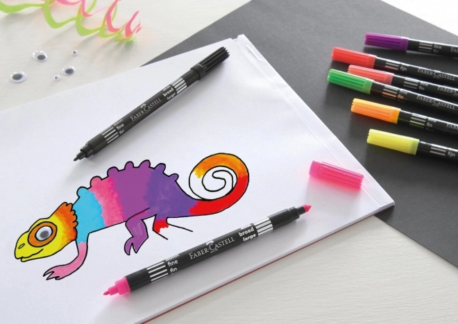 Faber-Castell Neon dubbelzijdige stiften - 10 kleuren
