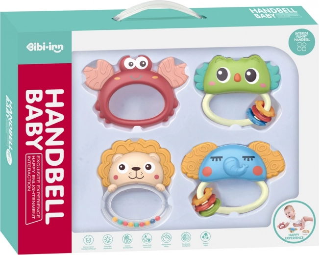 Set met rammelaars en bijtspellen Dieren