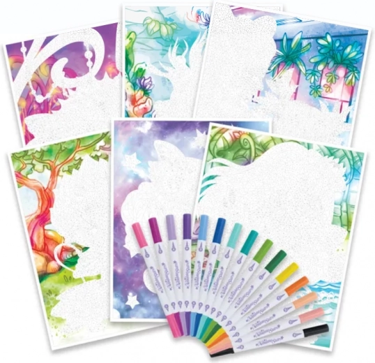 15 dubbele stiften met een rijke kleurenpalet