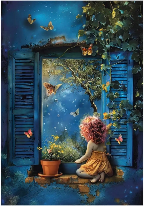 Puzzel Blauwe Nacht 500 stukjes
