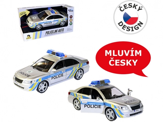 Politieauto met Tsjechische stem