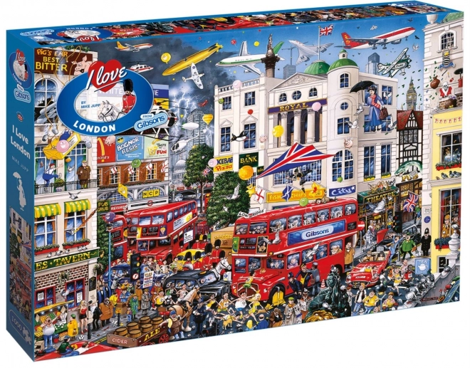 GIBSONS Puzzel Ik hou van Londen 1000 stukjes