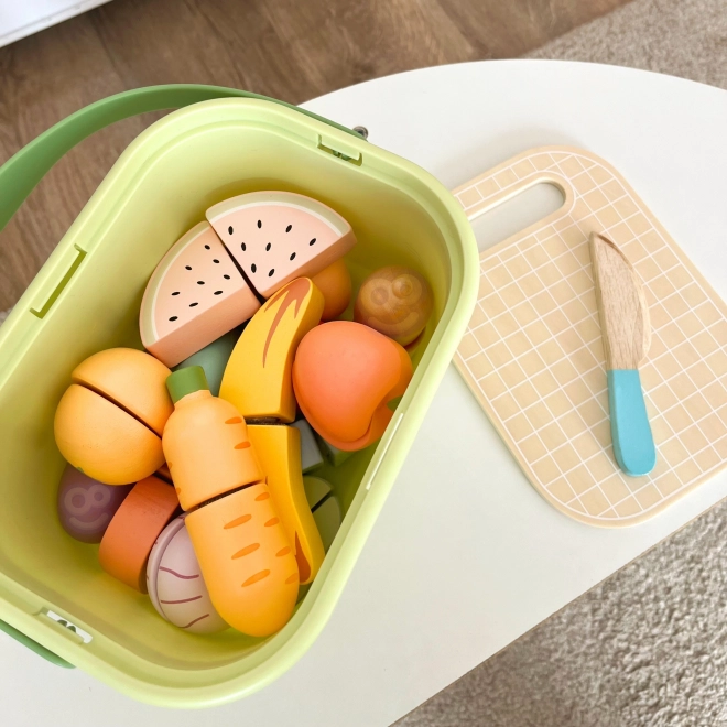 Houten snijset voor voedsel Tooky Toy