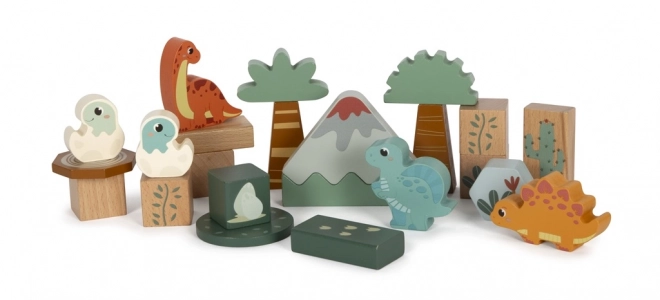 Small foot Houten Blokken Dino