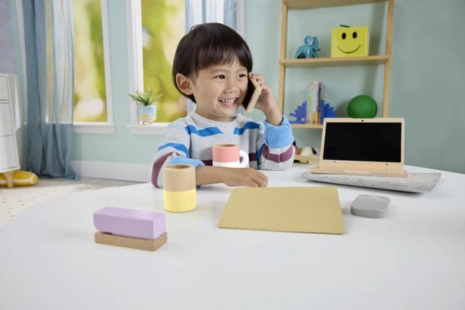 Fisher-Price houten thuiswerkset voor kinderen (9-delig)