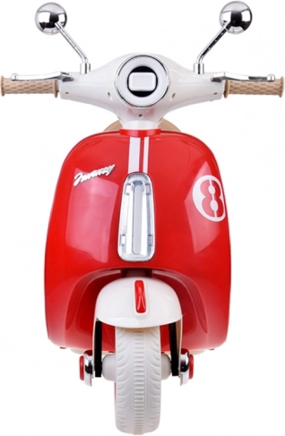 Klassieke elektrische kinderscooter oranje
