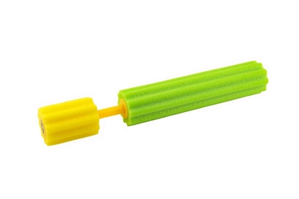 Waterpijp schuim spuit 35cm gemengde kleuren in net