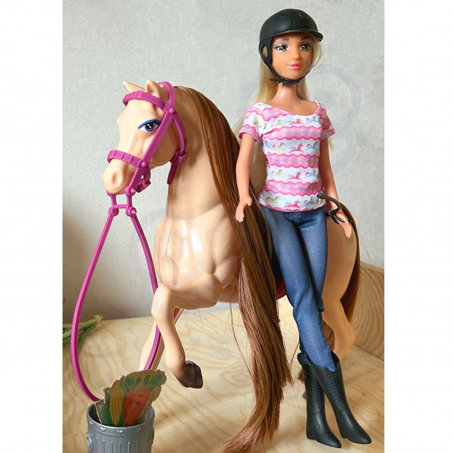 Woopie Royal set schattige pop met paard en accessoires