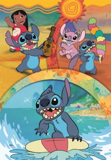 Puzzel Stitch en Vrienden 104 stukjes