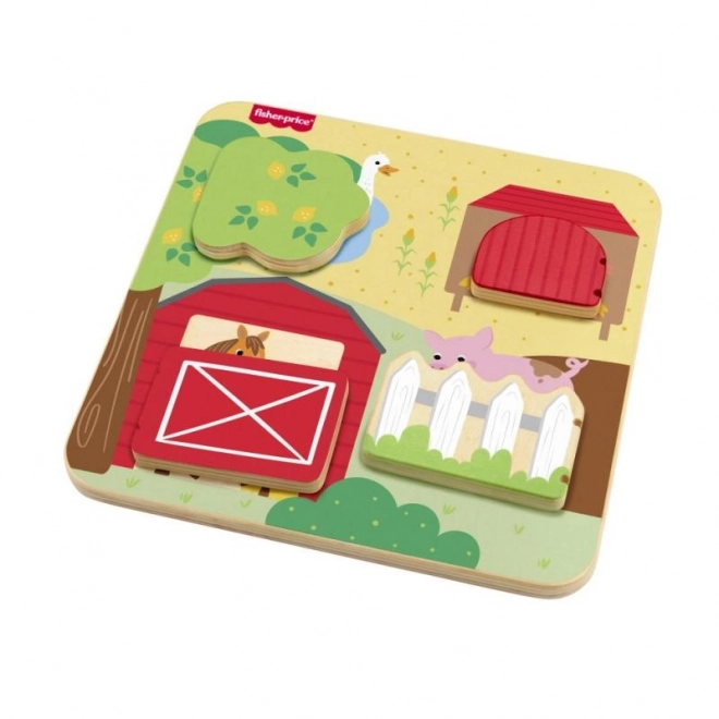 Fisher-Price houten verstopspel met dieren