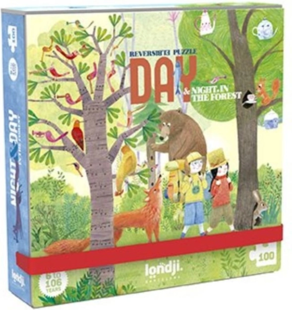 Londji zakpuzzel dag in het bos