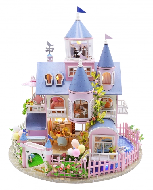 Negentig miniatuur huisjes Sprookjeskasteel