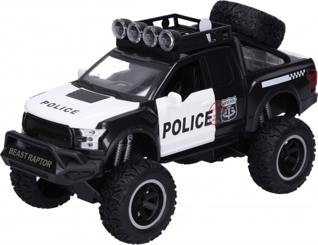 Politie terreinwagen met effecten 26 cm
