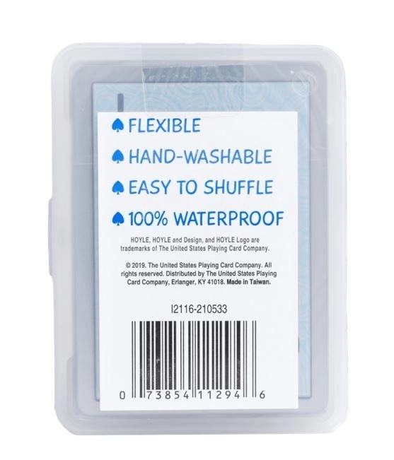Spelkaarten Hoyle waterdicht Clear