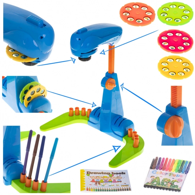 Tafelprojector met accessoires voor tekenen