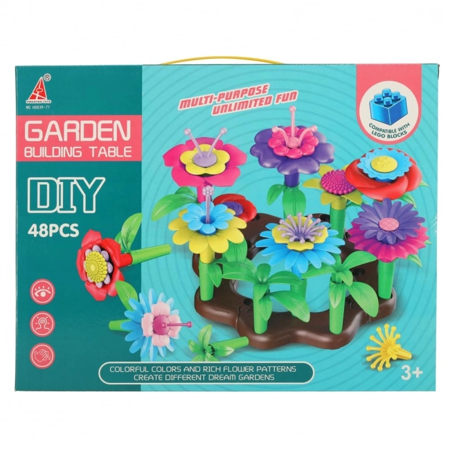 Creatieve bloem bouwset tuin