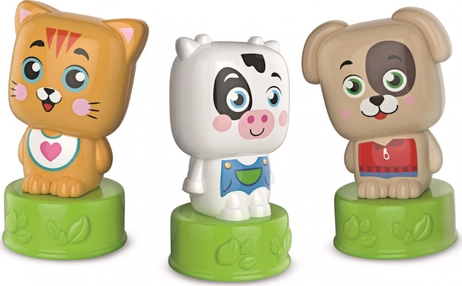 CLEMENTONI Soft Clemmy Speelset met Boekje Lieve Diertjes