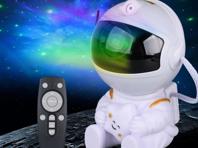 Sterrenprojector zittende astronaut met afstandsbediening