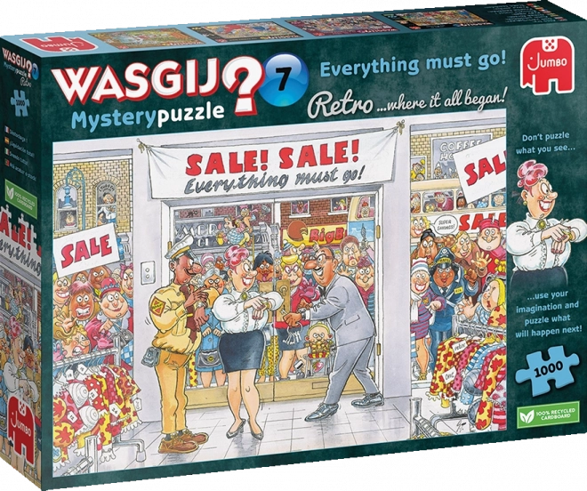 JUMBO Puzzel WASGIJ Mystery 7: Alles moet weg! 1000 stukjes