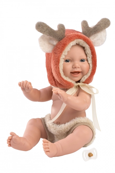 Pasgeboren jongen realistische pop met volvinyl lichaam 31 cm