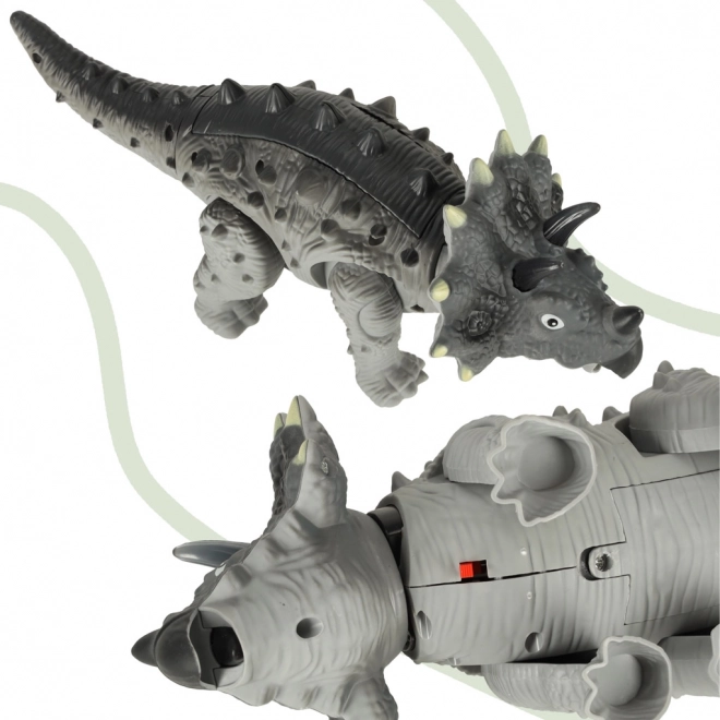 Batterij aangedreven Dinosaurus Triceratops interactieve speelgoed loopt licht brult