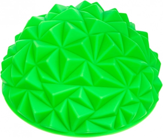 Groene massage-balanshalve bol met diamantpatroon