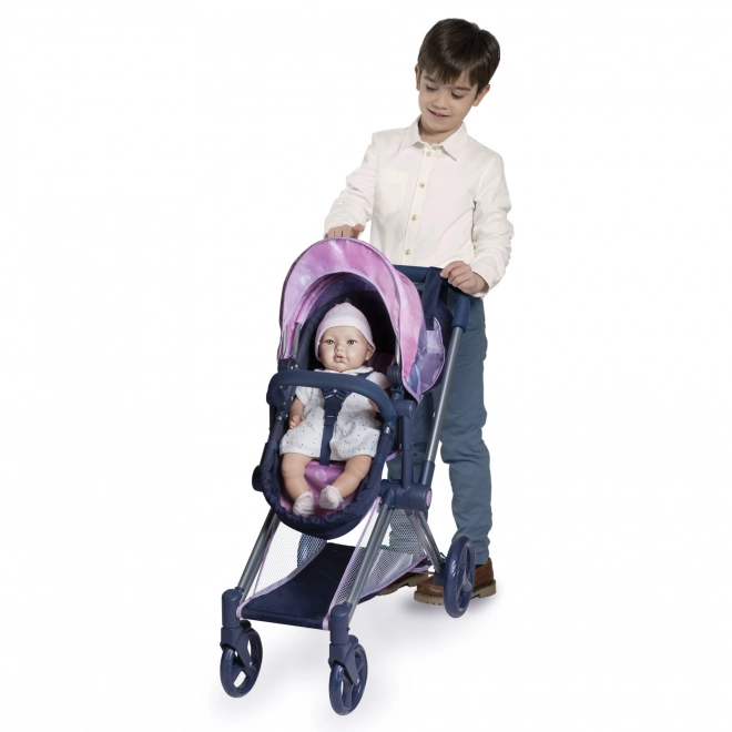 DeCuevas 81776 Opvouwbare poppenwagen 3 in 1 met tas Magic Bubble 2024 - 73 cm