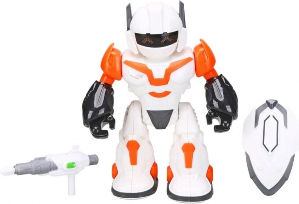 Oranje robot DRIVERO 20 cm met licht en geluid
