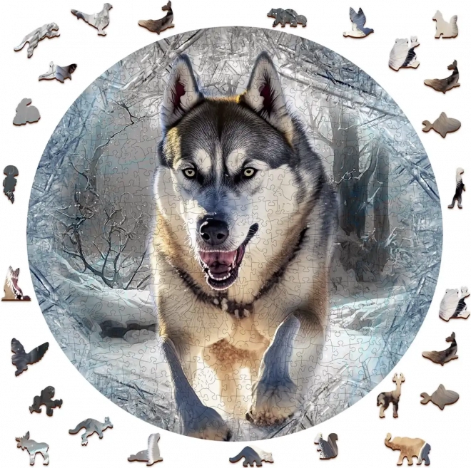 WOODEN CITY Houten puzzel Rennende Wolf 505 stukjes ECO