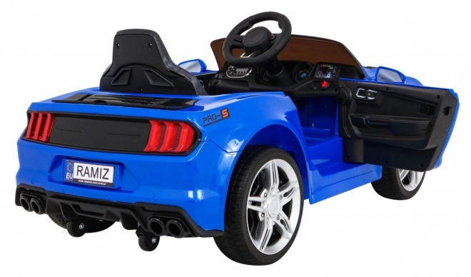 Blauwe elektrische kinderauto GT Sport met afstandsbediening