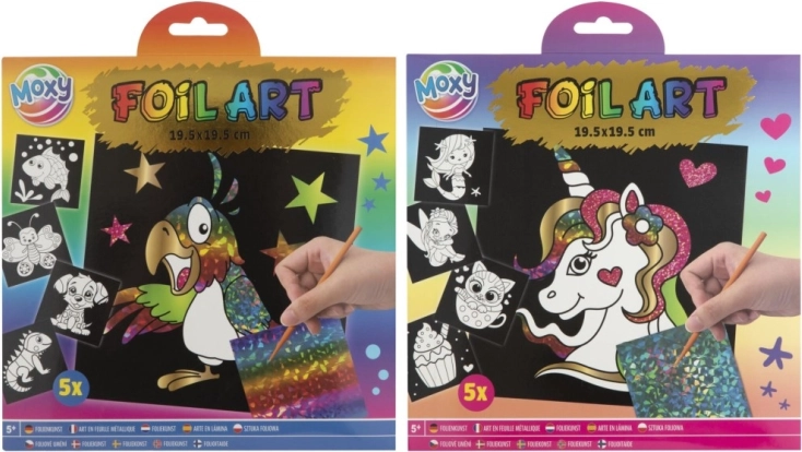 Folieschilderen - creatieve set 5 stuks