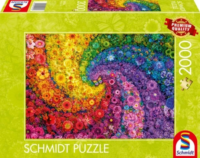 Schmidt puzzel Kolkende kleuren in bloei 2000 stukjes