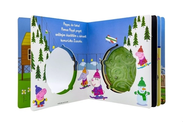 Vrolijke doolhoven Peppa Pig voor de allerkleinsten