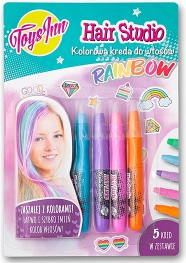 Regenboog haarkrijt