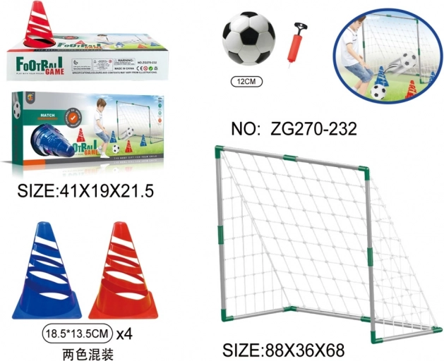 Kinder voetbalset met doel, bal en pompje